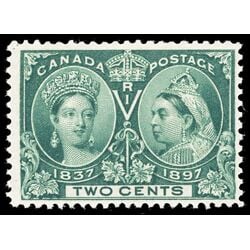 canada stamp 52 queen victoria diamond jubilee 2 1897 M F VFNH 056