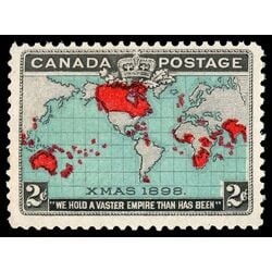 canada stamp 86b imperial penny postage christmas 2 1898 M VF 057
