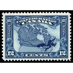 canada stamp 145 map of canada 1867 1927 12 1927 M VFNH 032