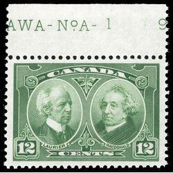 canada stamp 147 laurier macdonald 12 1927 M XFNH 013