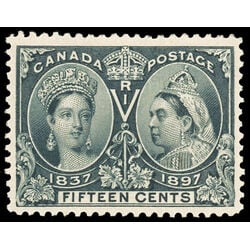 canada stamp 58 queen victoria diamond jubilee 15 1897 M VF 073
