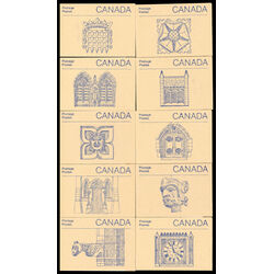 collection of 10 different booklet designs of bk96