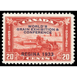 canada stamp 203 harvesting wheat overprint 20 1933 M VF 053