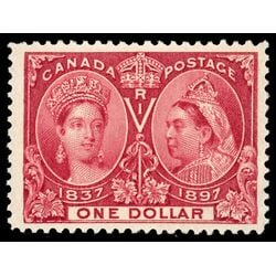 canada stamp 61 queen victoria diamond jubilee 1 1897 M VF 121