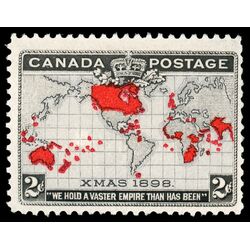 canada stamp 85 imperial penny postage christmas 2 1898 M FNH 066