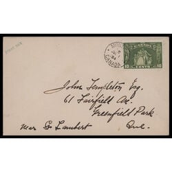 canada stamp 209 loyalists statue 10 1934 FDC PC 059