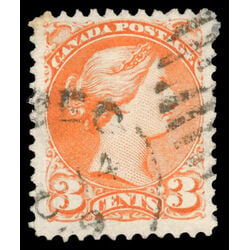 canada stamp 37e queen victoria 3 1870 U F 018