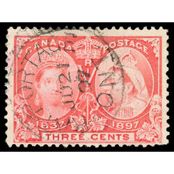 canada stamp 53 queen victoria diamond jubilee 3 1897 U F 051