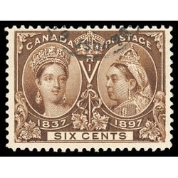 canada stamp 55 queen victoria diamond jubilee 6 1897 U F VF 070