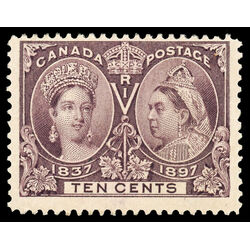 canada stamp 57 queen victoria diamond jubilee 10 1897 M F VFNG 103