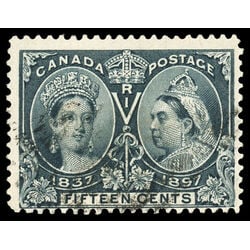 canada stamp 58 queen victoria diamond jubilee 15 1897 U VG F 072