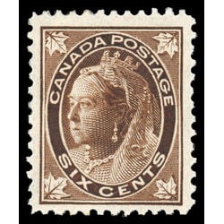 canada stamp 71 queen victoria 6 1897 M F VF 065