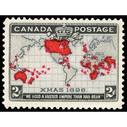 canada stamp 85i imperial penny postage christmas 2 1898 M F 028