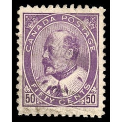 canada stamp 95 edward vii 50 1908 U VF 090