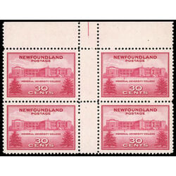 newfoundland stamp 267i memorial university college 1943 M VFNH 002