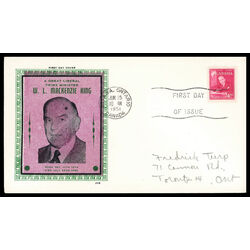 canada stamp 304 william lyon mackenzie king 4 1951 FDC PC 011