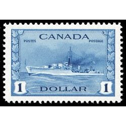 canada stamp 262 tribal class destroyer royal canadian navy 1 1942 M VFNH 051