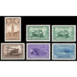 canada 257 62 king george vi war issue 1942 10 13 14 20 50 1 set of 6 178a3e3d 469c 4dcc 953b c5d36dde80ce