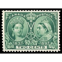 canada stamp 52 queen victoria diamond jubilee 2 1897 M VF XFNH 058