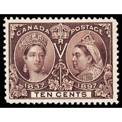 canada stamp 57 queen victoria diamond jubilee 10 1897 M XFNH 106