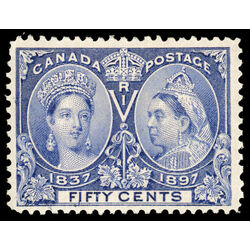 canada stamp 60 queen victoria diamond jubilee 50 1897 M F VF 104