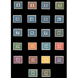 canada postal scrip stamps fps1 22 first issue complete set
