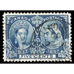 canada stamp 54 queen victoria diamond jubilee 5 1897 U XF 081