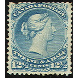 canada rare stamp 28ii queen victoria no outer frameline 12 1868