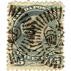 canada rare stamp 30a queen victoria greenish grey 1 1875  2