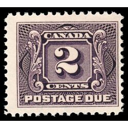 canada stamp j postage due j2 first postage due issue 2 1906 M F VFNH 006