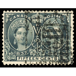 canada stamp 58 queen victoria diamond jubilee 15 1897 U VG F 074
