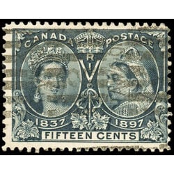 canada stamp 58 queen victoria diamond jubilee 15 1897 U VG F 075