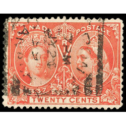 canada stamp 59 queen victoria diamond jubilee 20 1897 U F 093