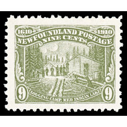 newfoundland stamp 94 logging camp 9 1910 M VFNH 024