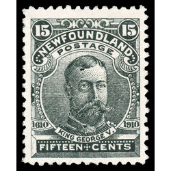 newfoundland stamp 97 king george v 15 1910 M VF 025