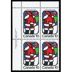 canada stamp 627 santa claus 10 1973 PB UL