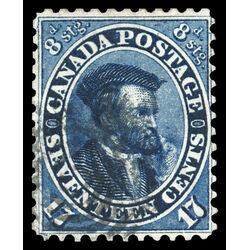 canada stamp 19 jacques cartier 17 1859 U VF 117