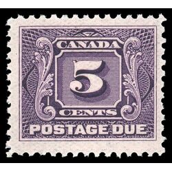 canada stamp j postage due j4a first postage due issue 5 1906 M VFNH 010