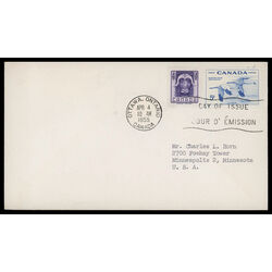 canada stamp 352 musk ox 4 1955 FDC COMBO 025