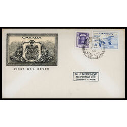 canada stamp 352 musk ox 4 1955 FDC COMBO 022