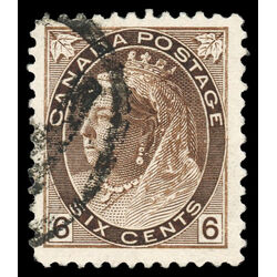 canada stamp 80 queen victoria 6 1898 U VF 056