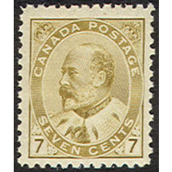canada stamp 92 king edward vii olive bistre 7 1903