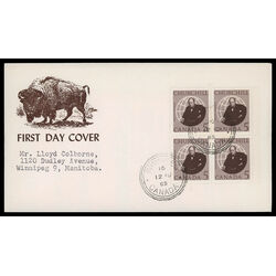 canada stamp 440 sir winston churchill 5 1965 FDC BLOCK 024