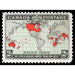canada stamp 86 imperial penny postage christmas 2 1898 M VFNH 036