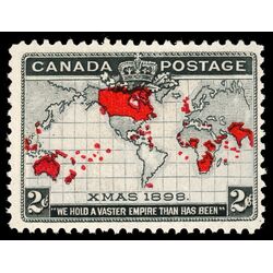canada stamp 85 imperial penny postage christmas 2 1898 M F VFNH 070