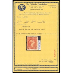 canada stamp 22 queen victoria 1 1868 M F VFOG 059