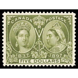 canada stamp 65 queen victoria diamond jubilee 5 1897 M VF 083