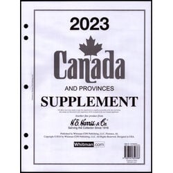 annual supplement for the harris canada stamp album 2023