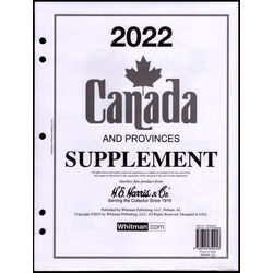 annual supplement for the harris canada stamp album 2022
