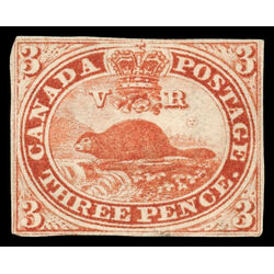 canada stamp 4 beaver 3d 1852 M F 177